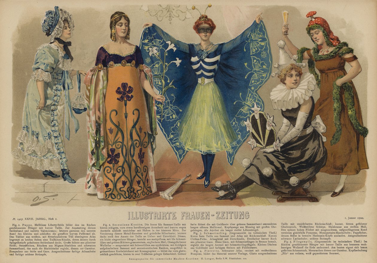 Illustration für Illustrirte Frauen-Zeitung von German School