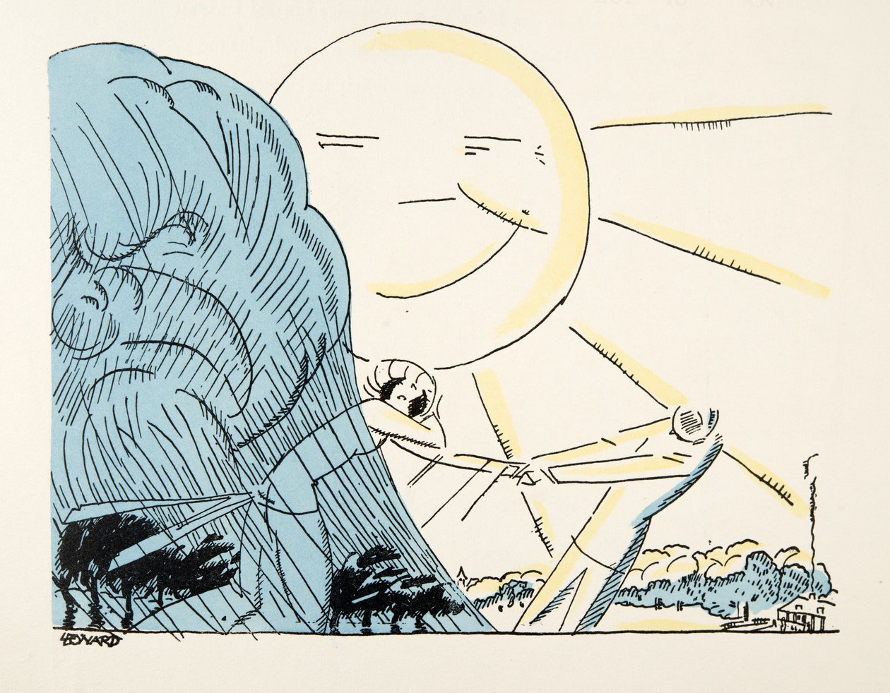Illustration aus Styl, veröffentlicht 1922 von German School