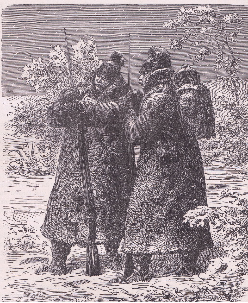 Vorposten im Schnee, Cassells Geschichte des Krieges zwischen Frankreich und Deutschland von German School