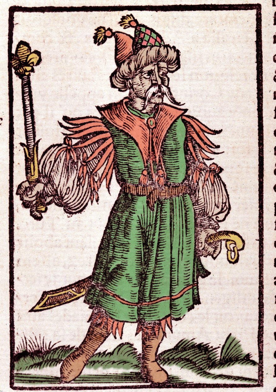 Porträt von Dschingis Khan (Temudjin) von German School
