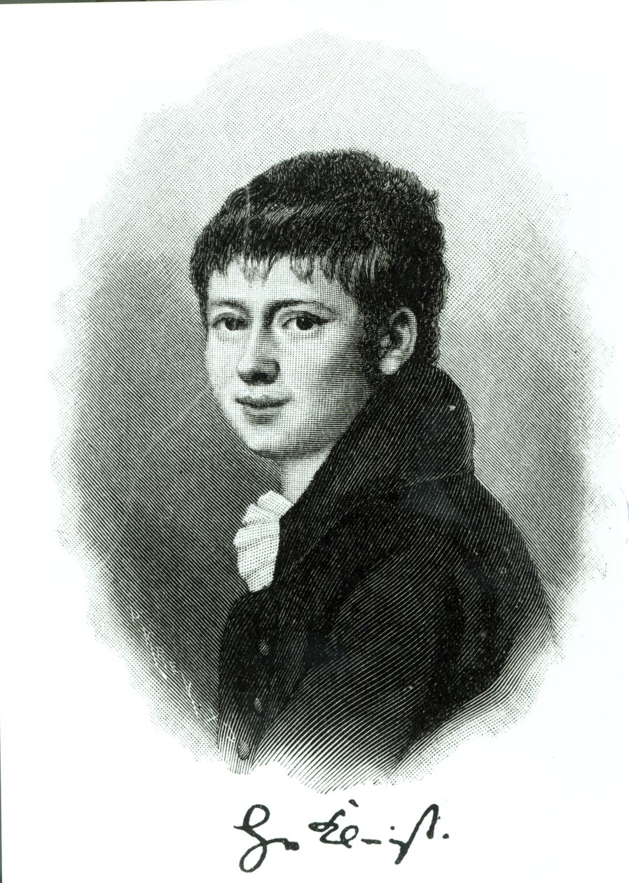 Porträt von Heinrich von Kleist als Kind von German School