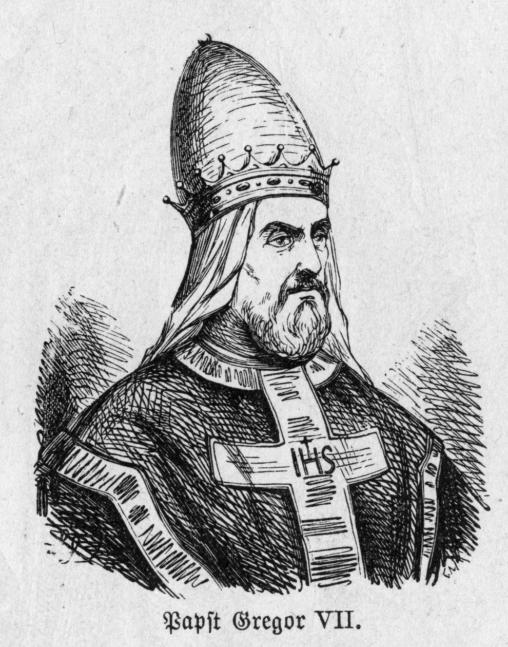 Porträt von Papst Gregor VII. (Hildebrand) von German School