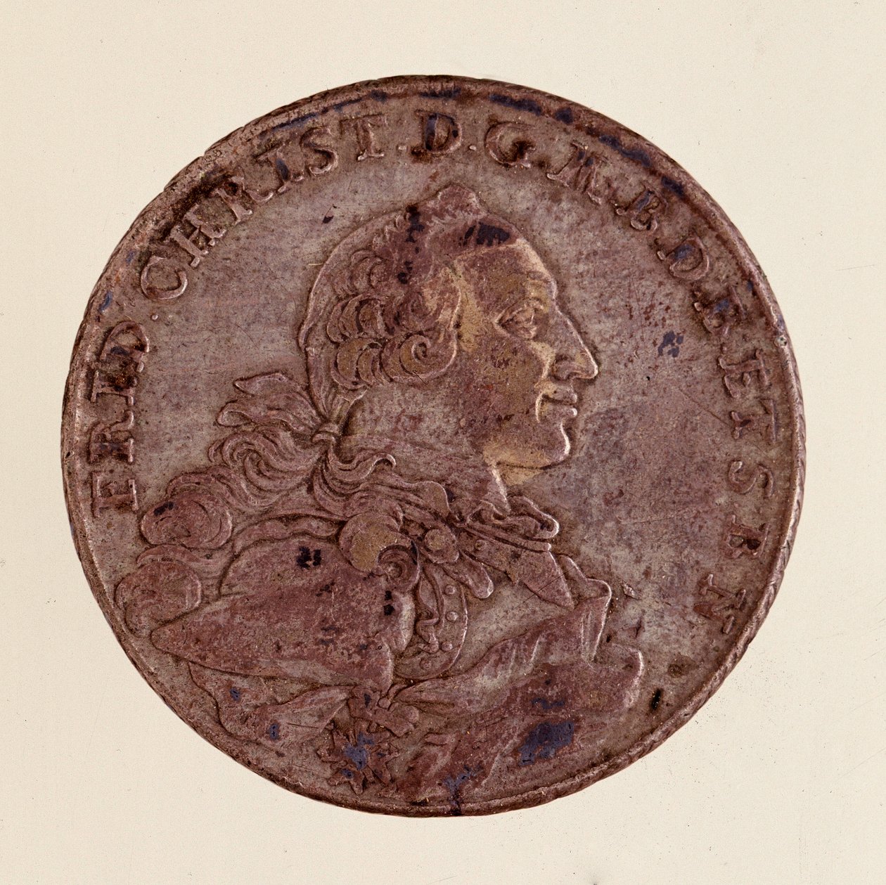 Silberner Taler von Friedrich Christian, Markgraf von Brandenburg-Bayreuth (1708-1769) von German School