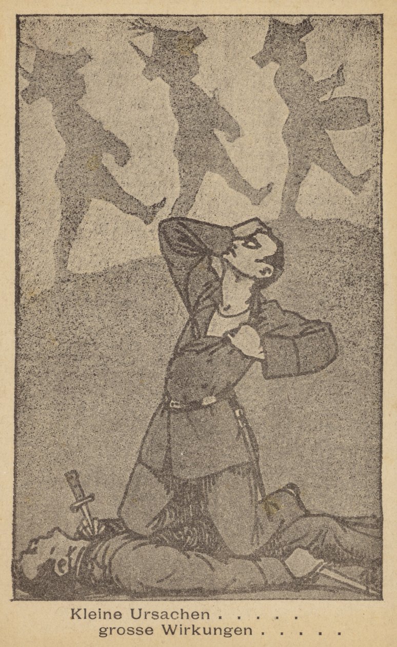 Kleine Ursachen... Große Wirkungen. Deutsche Antikriegsillustration, herausgegeben von WILPF (Women