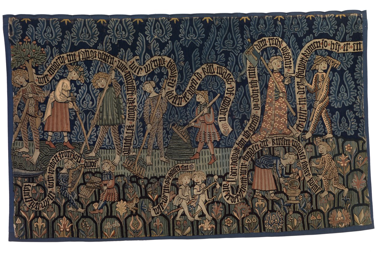 Wandteppich, der den Monat Juli darstellt, ca. 1400-25 von German School