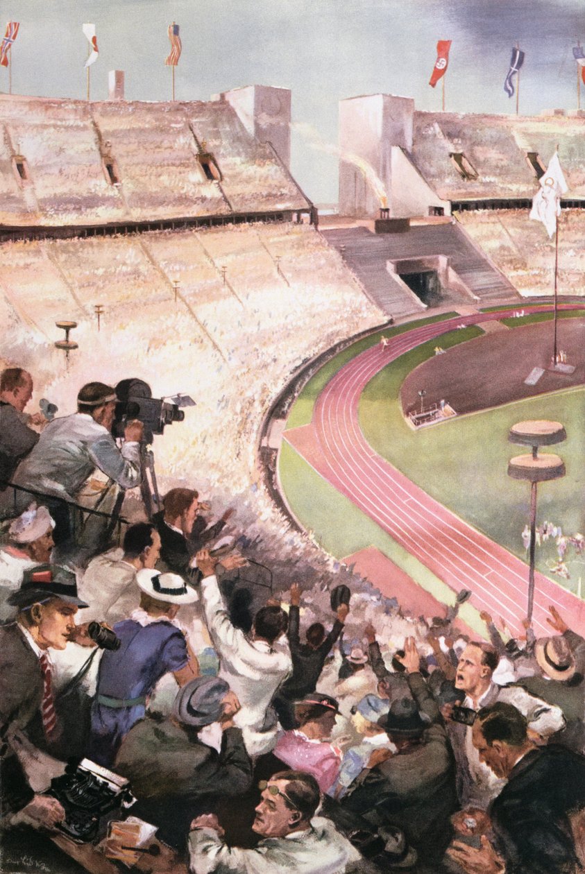 Die Olympischen Spiele in Berlin, aus Berliner Illustrierte Zeitung, 1936 von German School