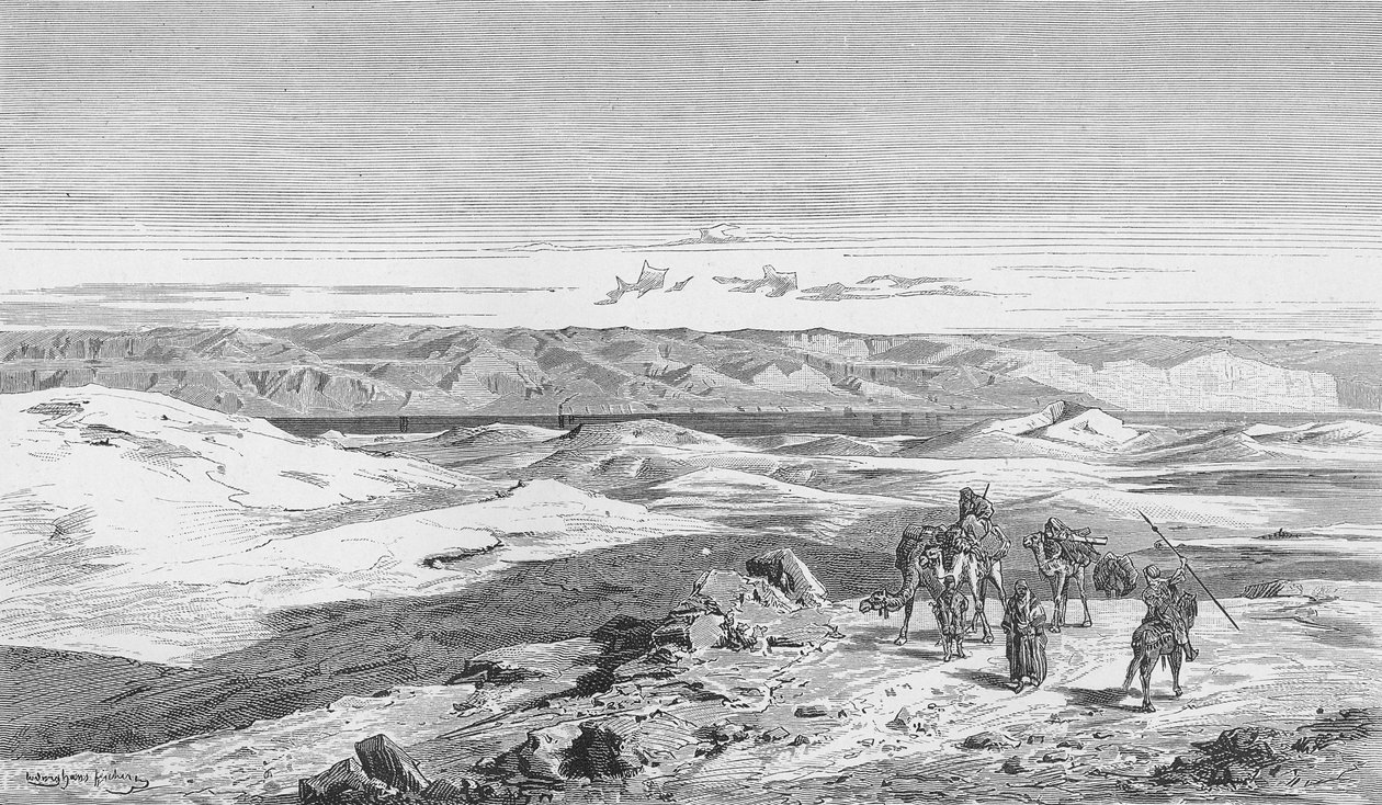 Das Tote Meer, von den Höhen von Bethanien von German School