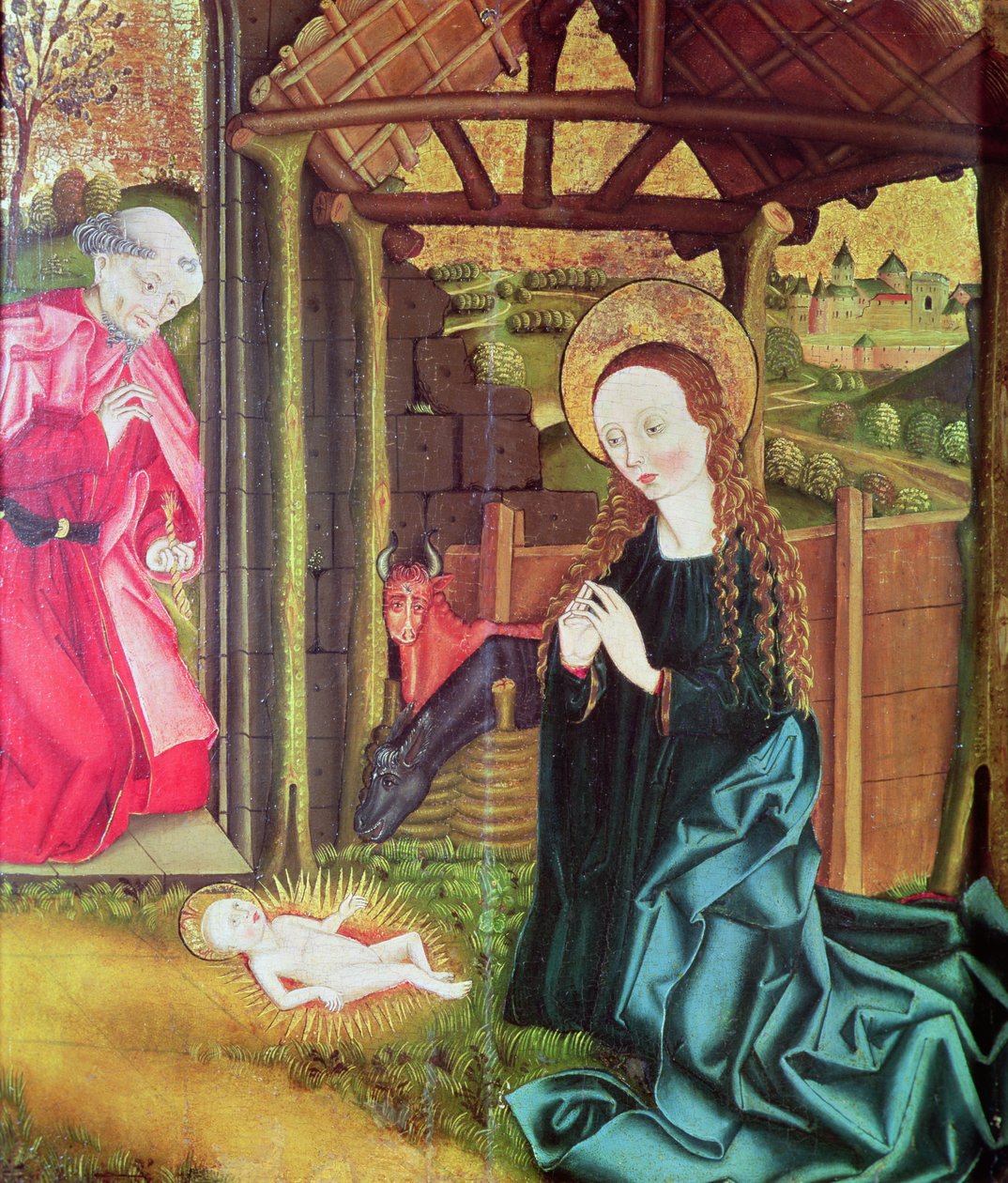 Die Geburt Christi, um 1470 von German School