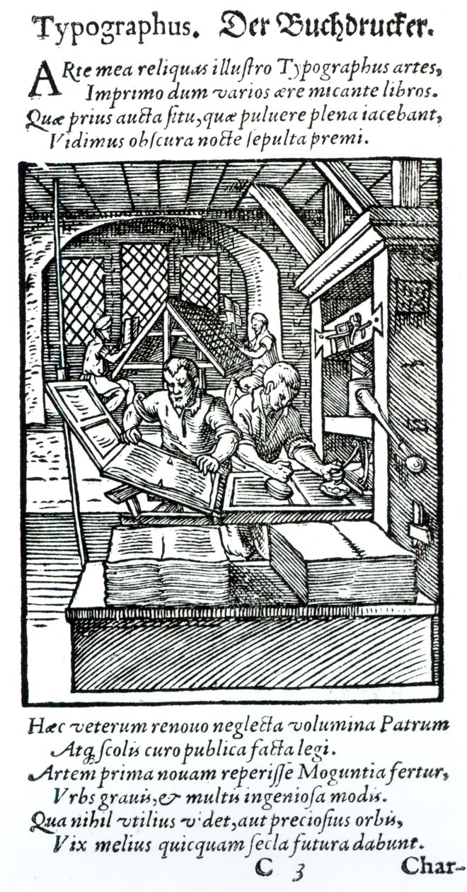 Der Typograf, veröffentlicht von Hartman Schopper von German School