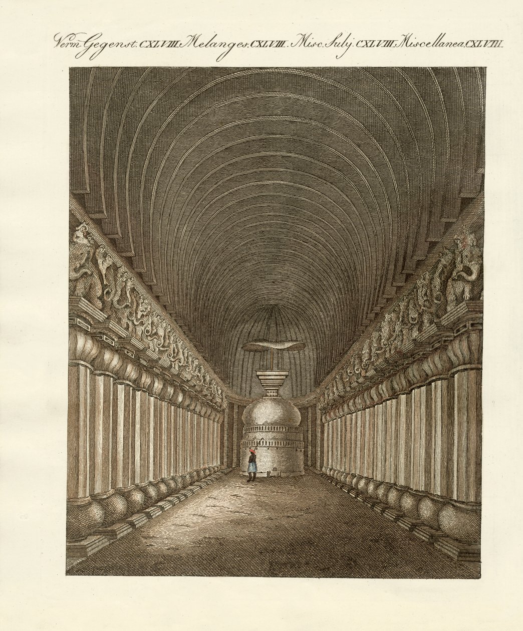 Die Höhlen von Carli in Indien von German School