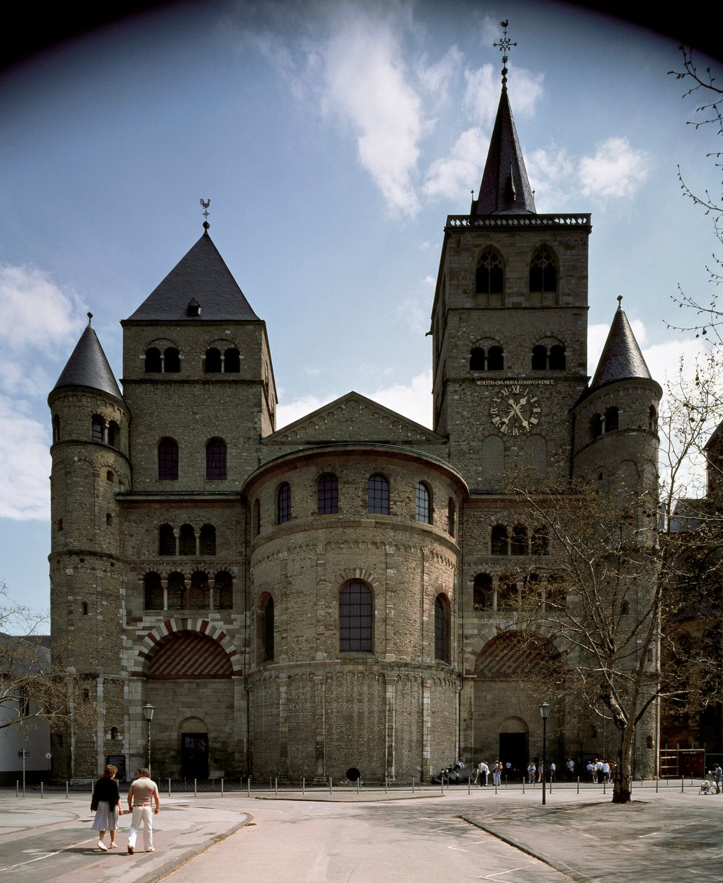 Ansicht der Kathedrale von Trier von German School