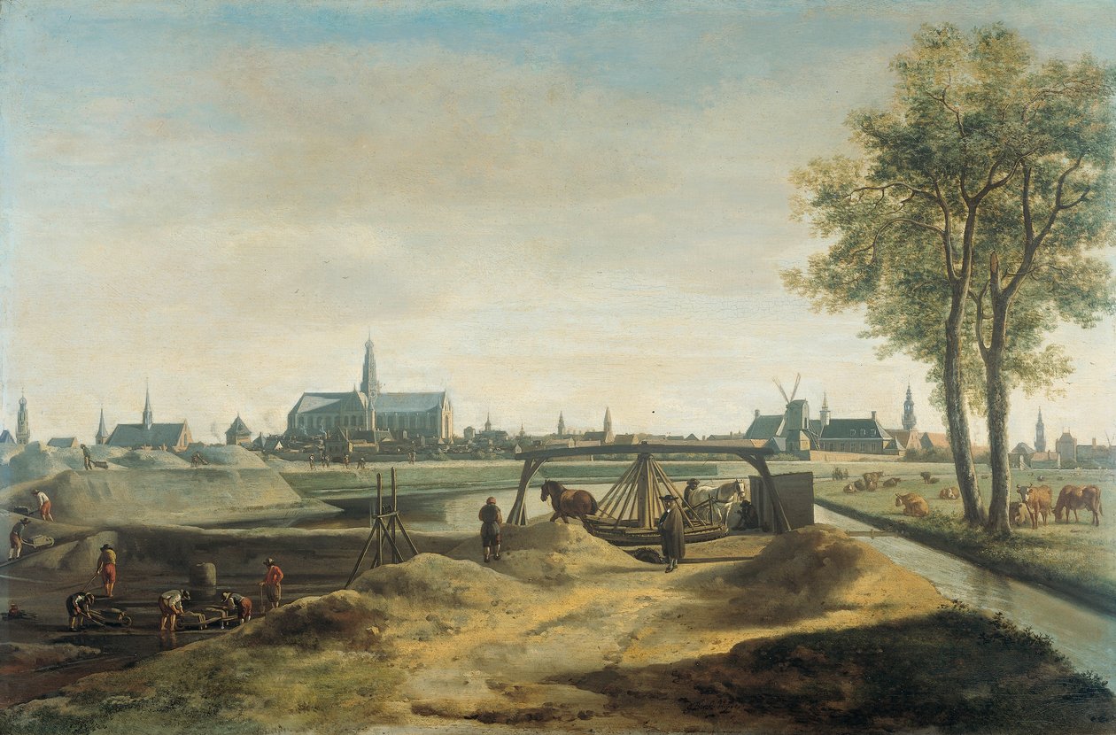 Neue Befestigungen für Haarlem von Gerrit Adriaenszoon Berckheyde