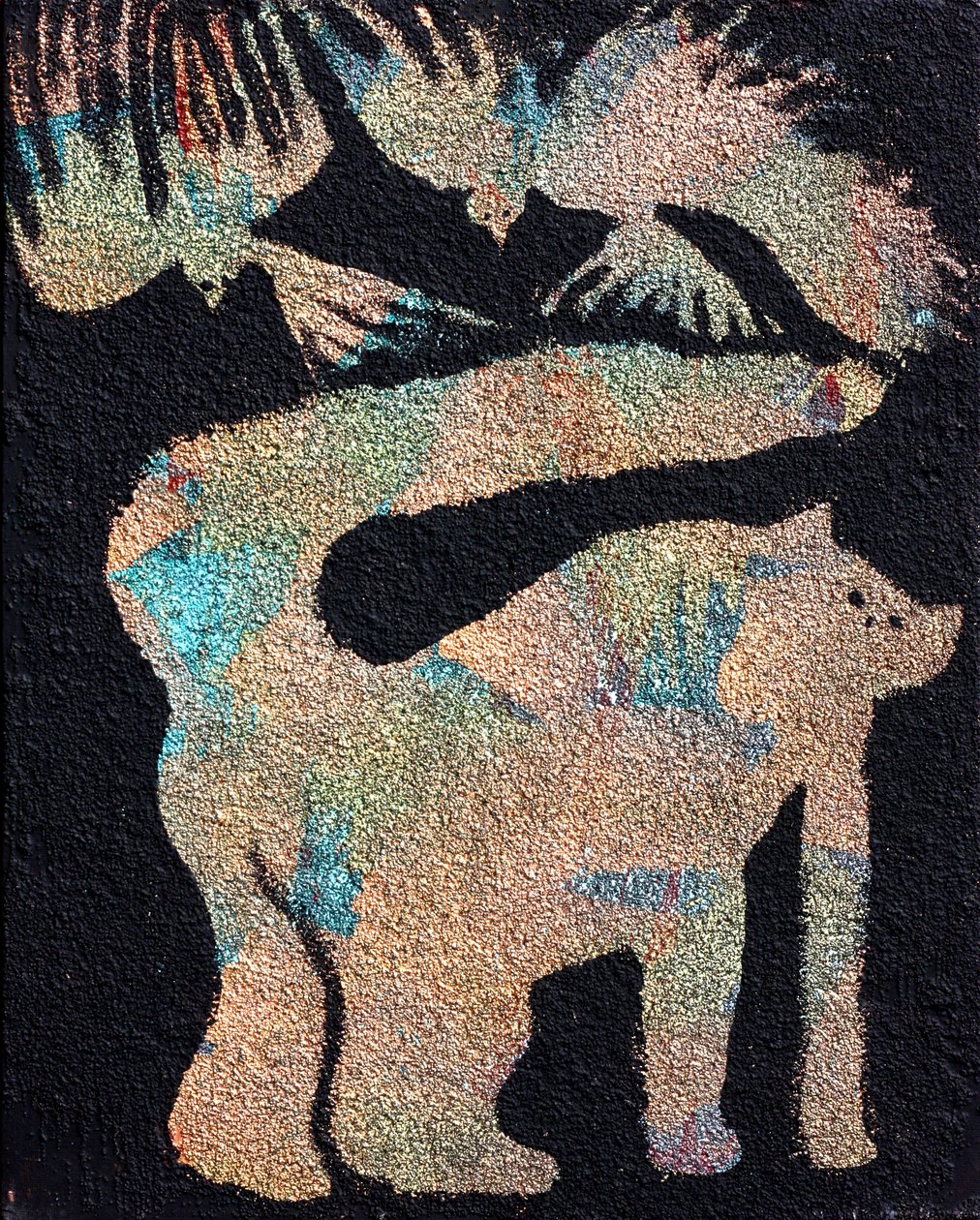 Katze mit Vögeln von Gerrit Greve