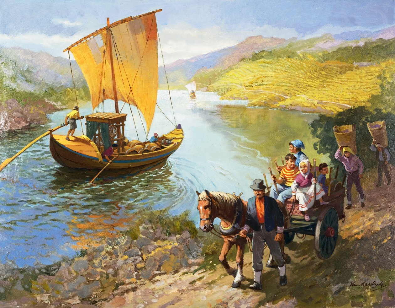 Die Traubenpflücker von Portugal von Gerritt Vandersyde