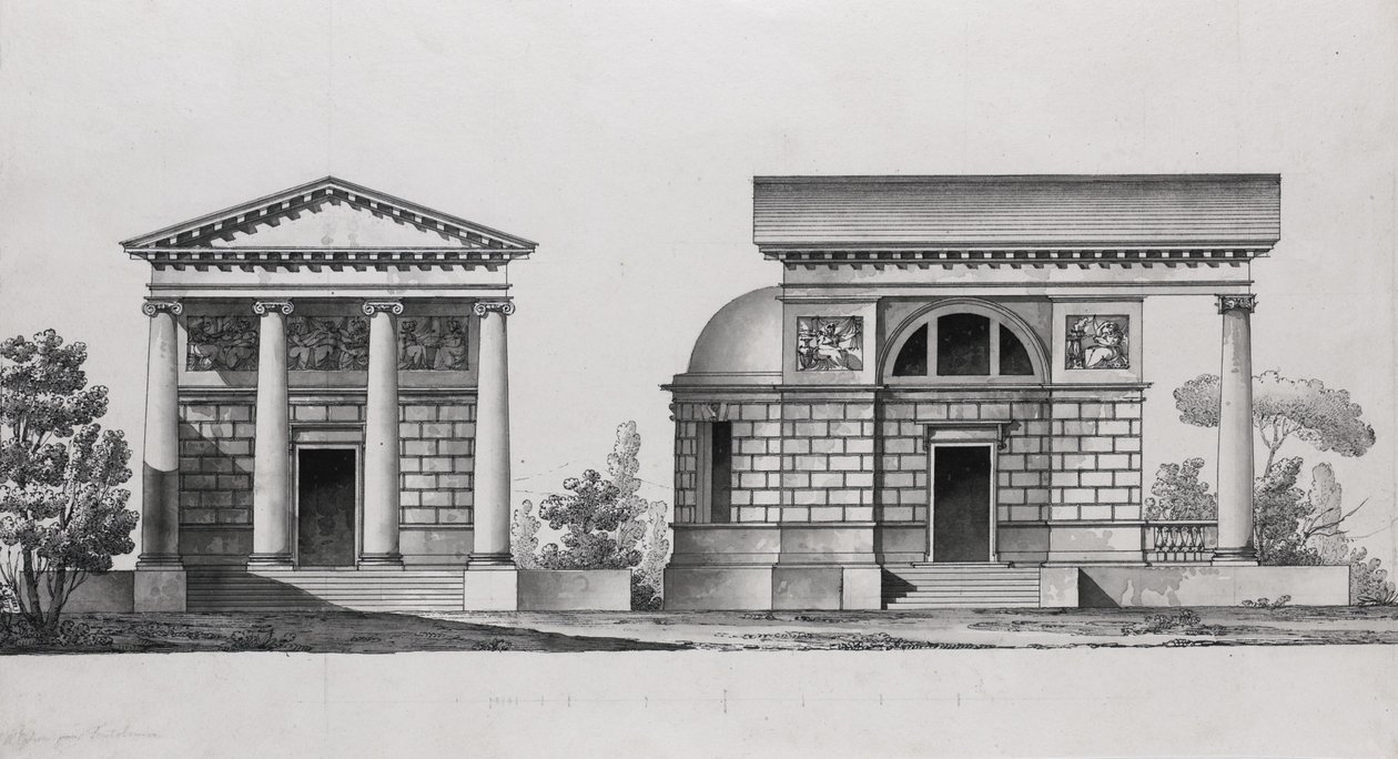 Kirchendesign für die Familie Tutomlin von Giacomo Antonio Domenico Quarenghi