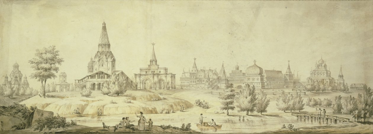 Ansicht von Kolomenskoje, 1795 von Giacomo Antonio Domenico Quarenghi