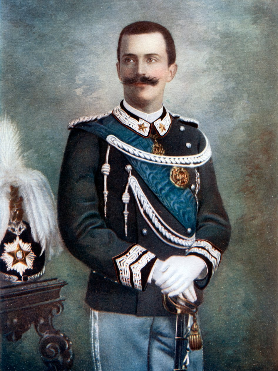 Viktor Emanuel III., König von Italien, spätes 19.-frühes 20. Jahrhundert von Giacomo Brogi