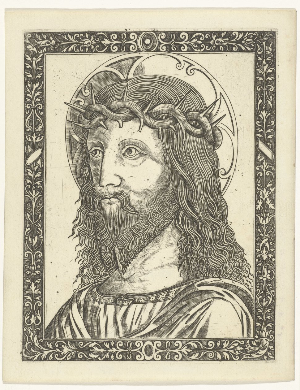 Kopf Christi mit Dornenkrone in Umrahmung von Giampietrino Birago (attributed to)