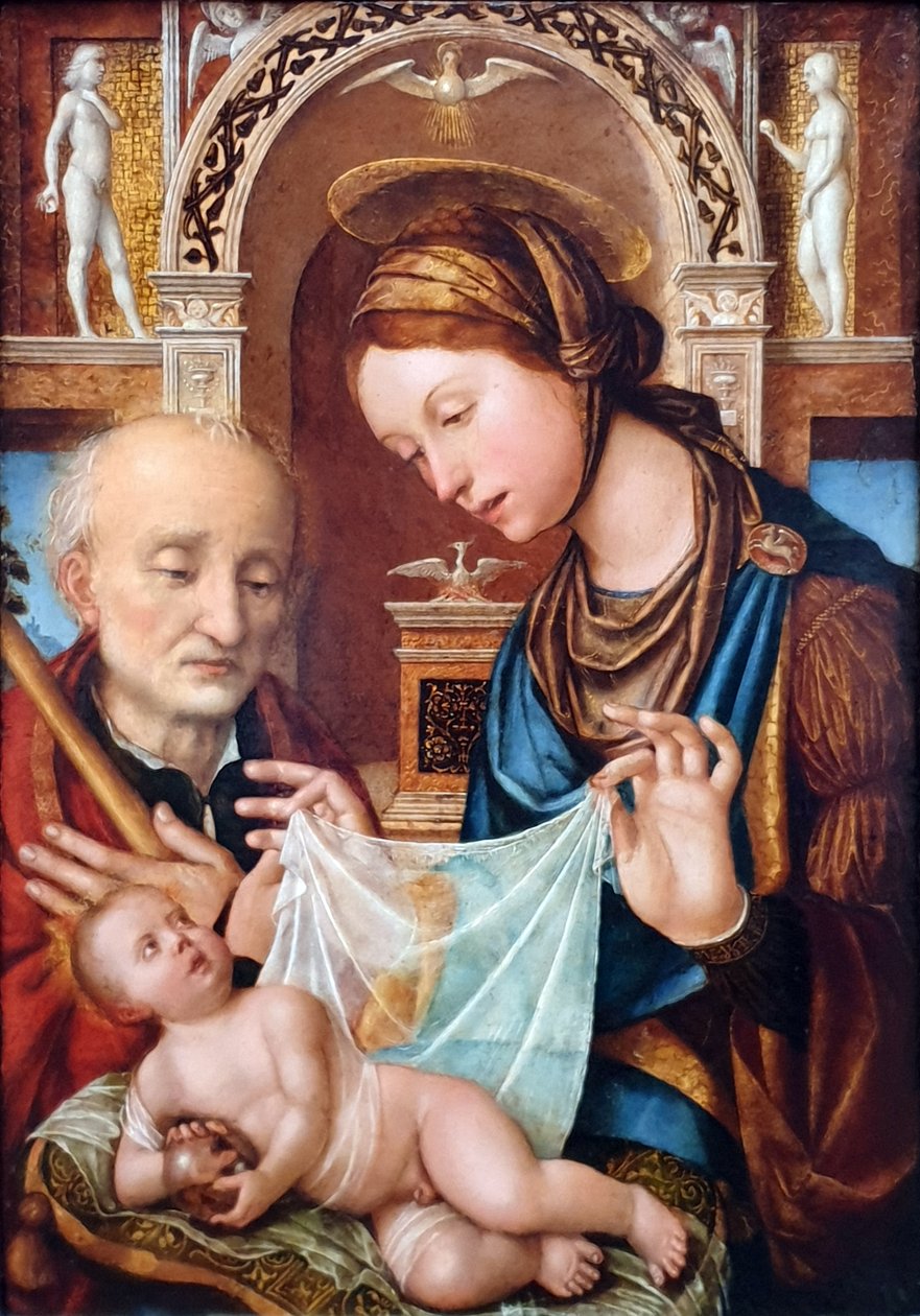 Die Heilige Familie von Gian Francesco de Maineri