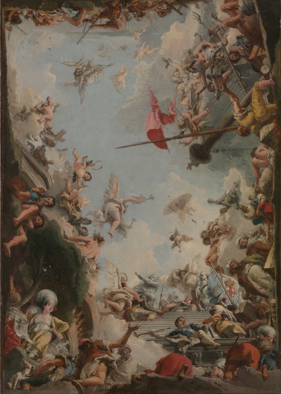 Die Verherrlichung der Familie Giustiniani, 1783 von Giovanni Domenico Tiepolo