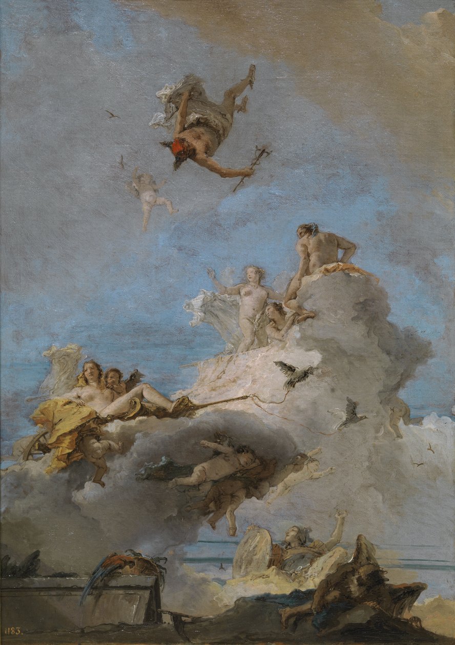 Der Triumph der Venus Der Olymp, Zwischen 1762 und 1765 von Giovanni Domenico Tiepolo