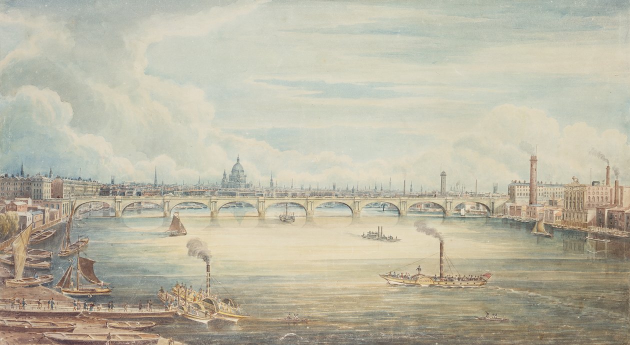Vom Hungerford Pier, 1837 von Gideon Yates