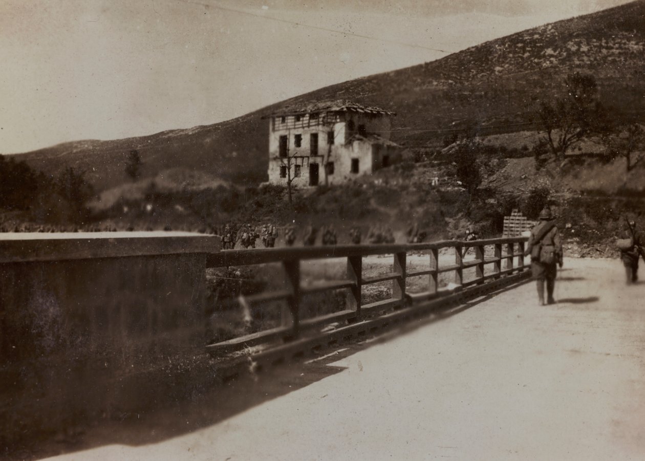 Album "Bilder des Krieges II": Italienische Soldaten im Val Chiusone nach Podsenica, 09/1917 von Gigliucci Gigliucci