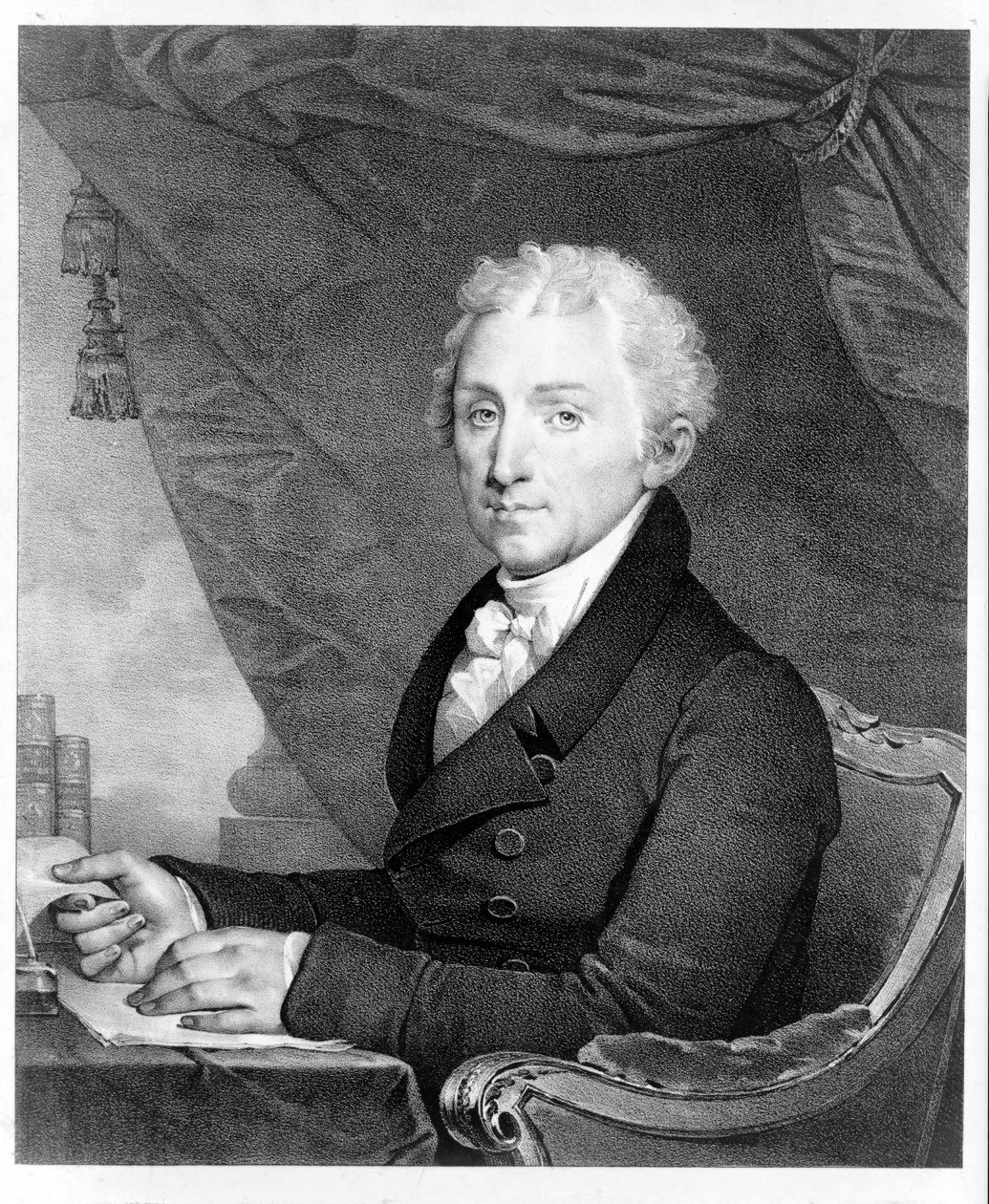 Porträt von James Monroe, veröffentlicht 1828 von Gilbert Stuart