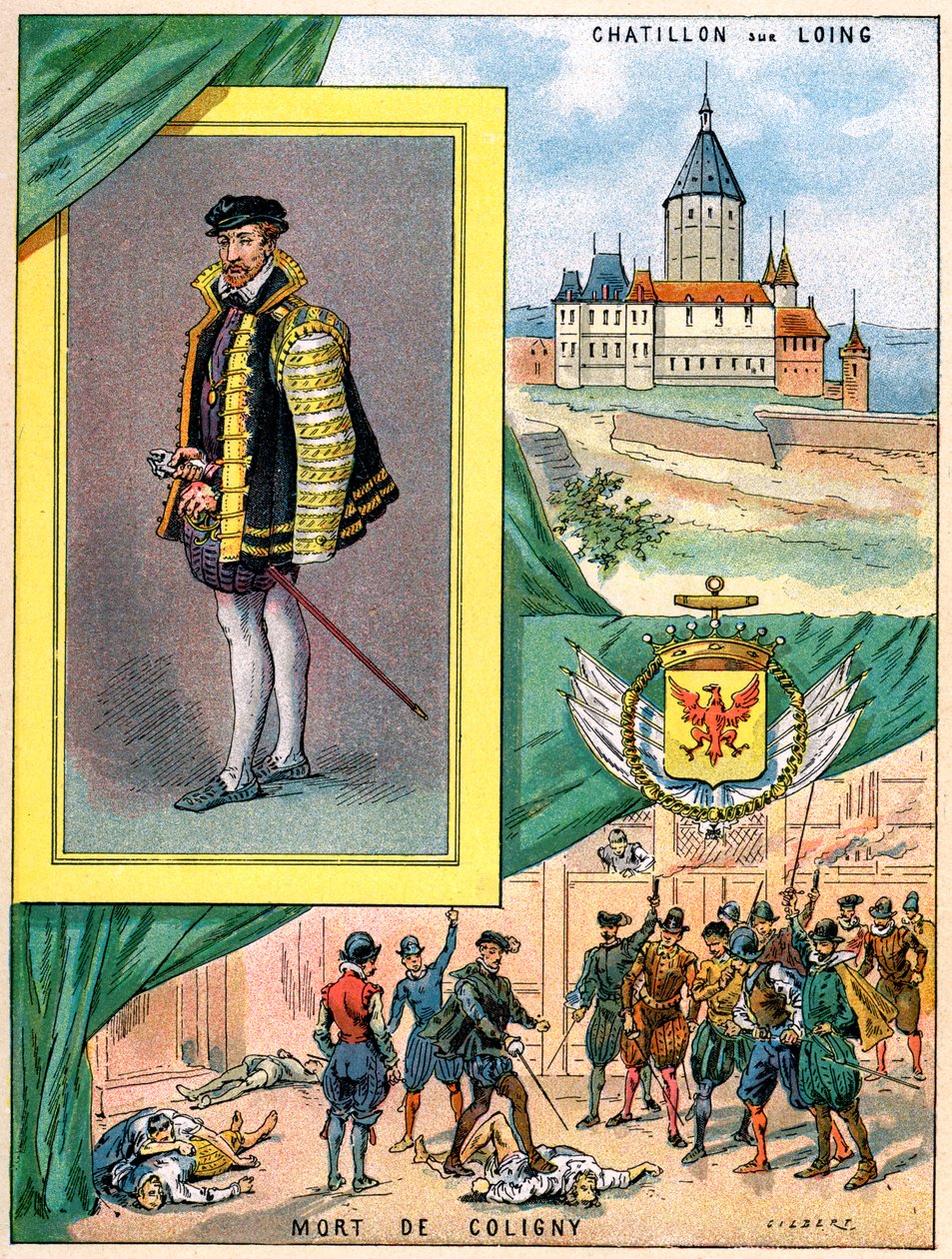 Gaspard de Coligny, Admiral von Frankreich, 1898 von Gilbert