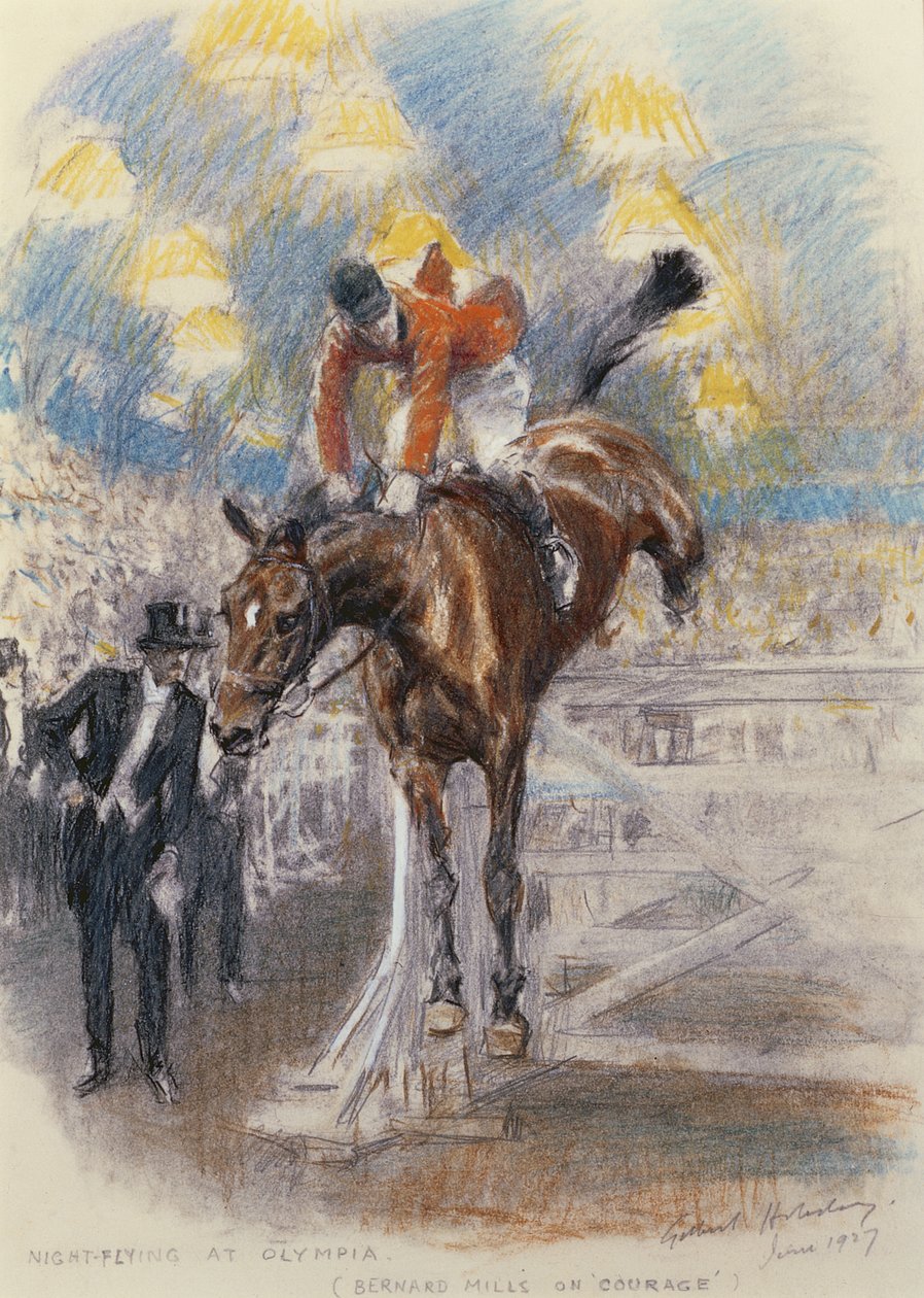 Nachtflug in Olympia - Bernard Mills auf Courage von Gilbert Holiday