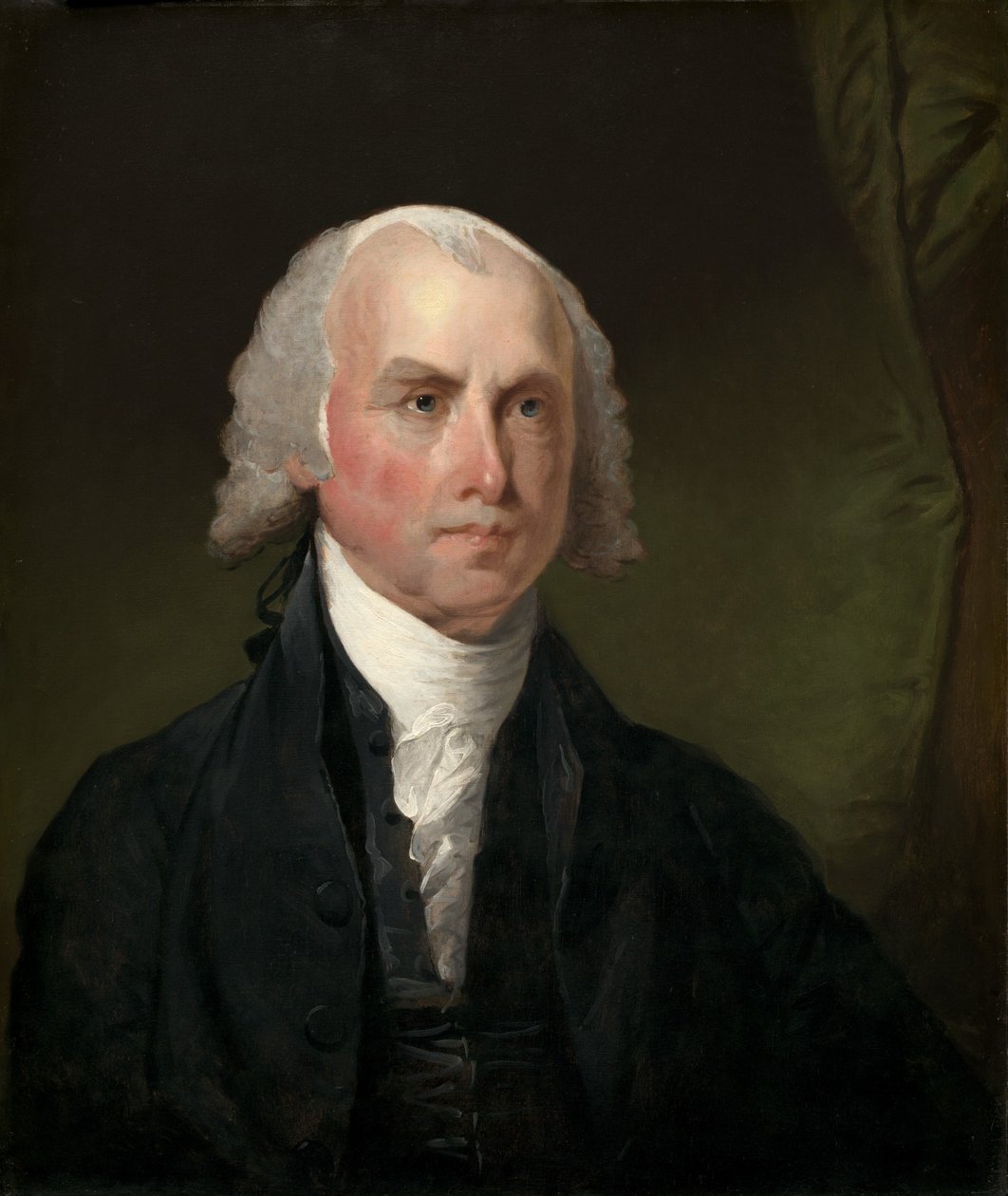 James Madison, ca. 1821 von Gilbert Stuart: Kunstdruck