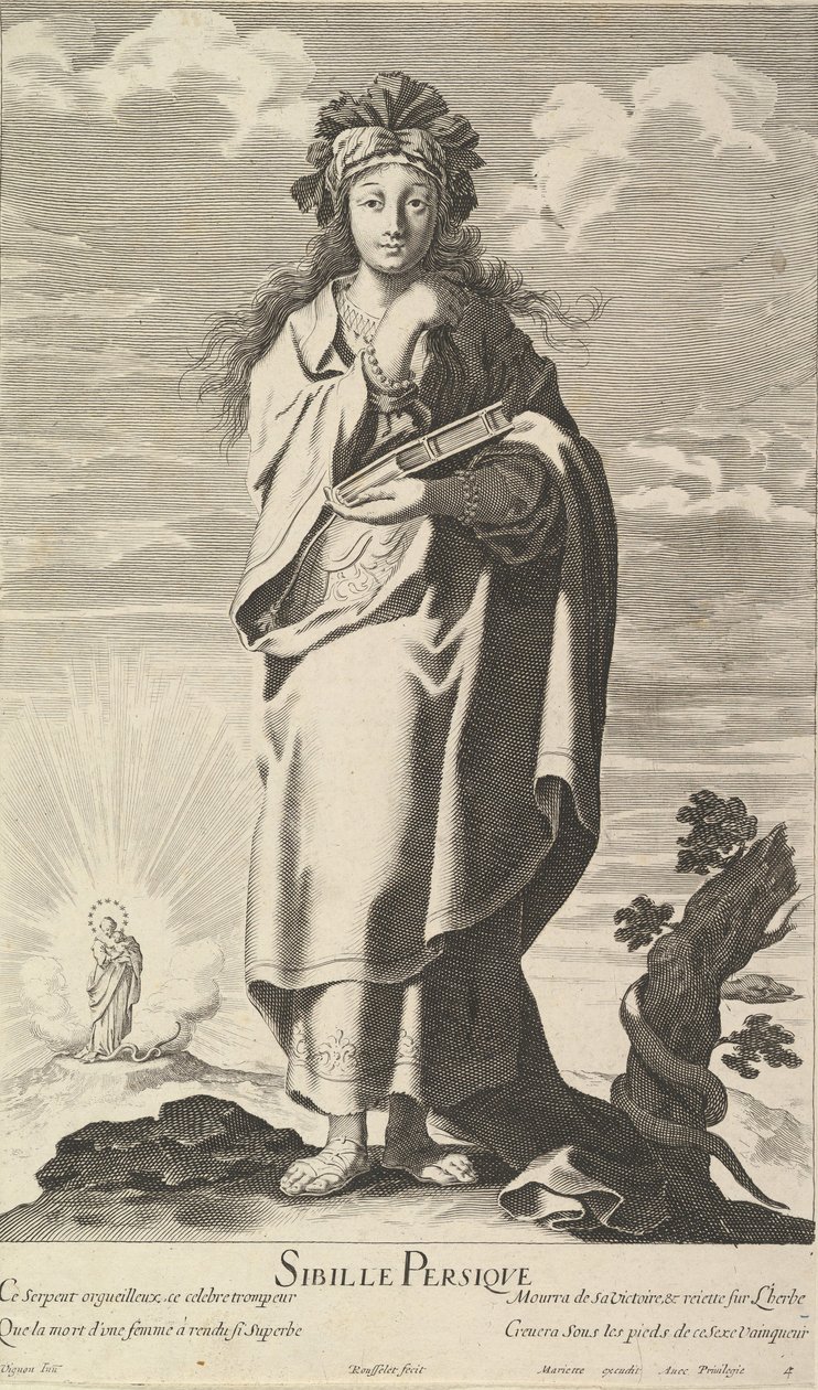 Sibylle Persique, ca. 1635 von Gilles Rousselet and Abraham Bosse