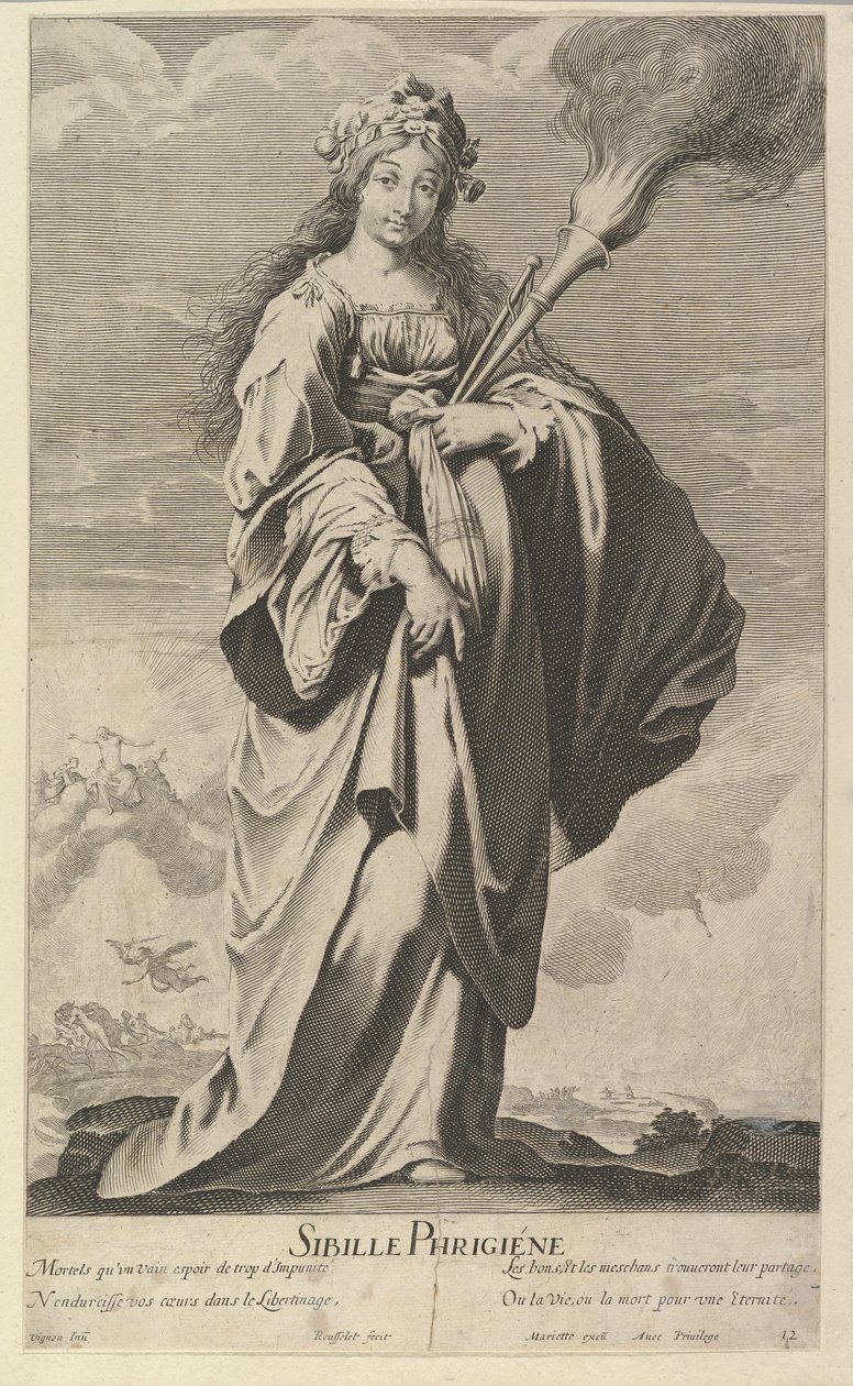 Phrygische Sibylle, ca. 1635 von Gilles Rousselet and Abraham Bosse