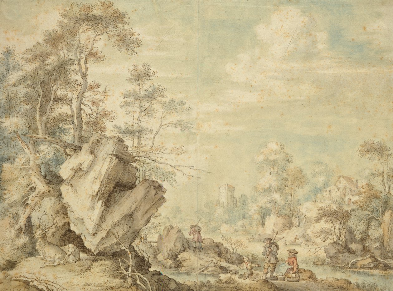 Landschaft, 1623 von Gillis Claesz d Hondecoeter
