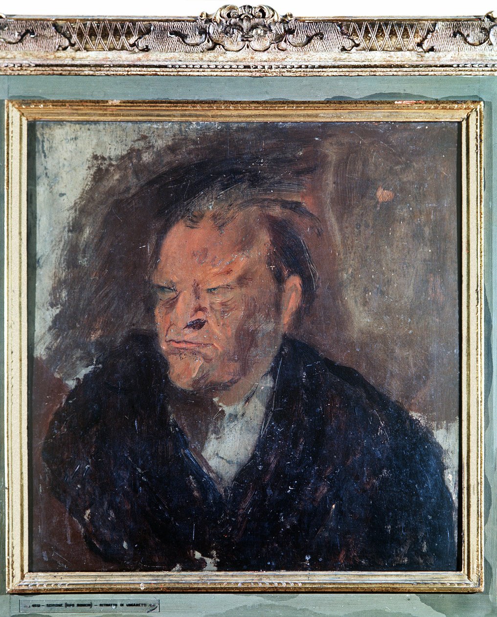 Porträt des italienischen Dichters Giuseppe Ungaretti (1888-1970) von Gino (1904 33) Bonichi