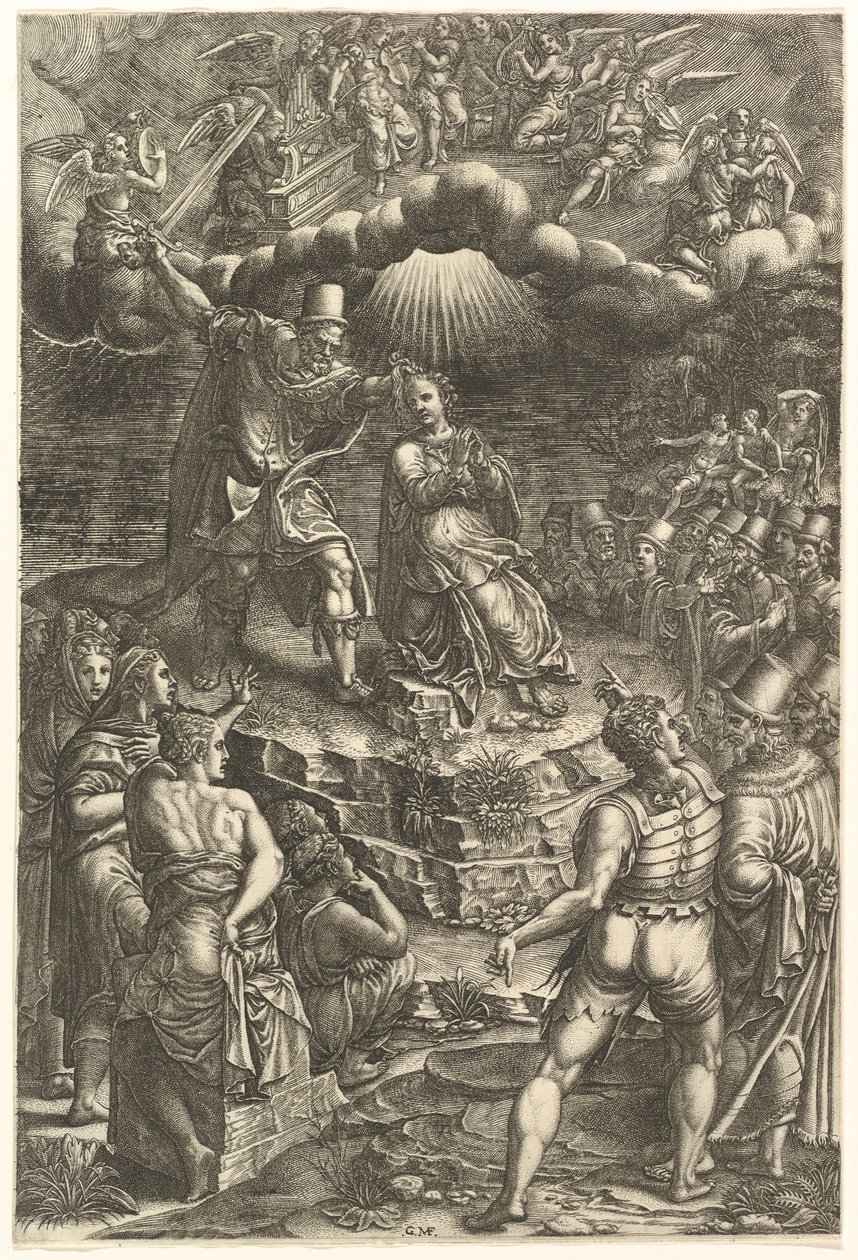 Das Martyrium der Heiligen Barbara von Giorgio Ghisi
