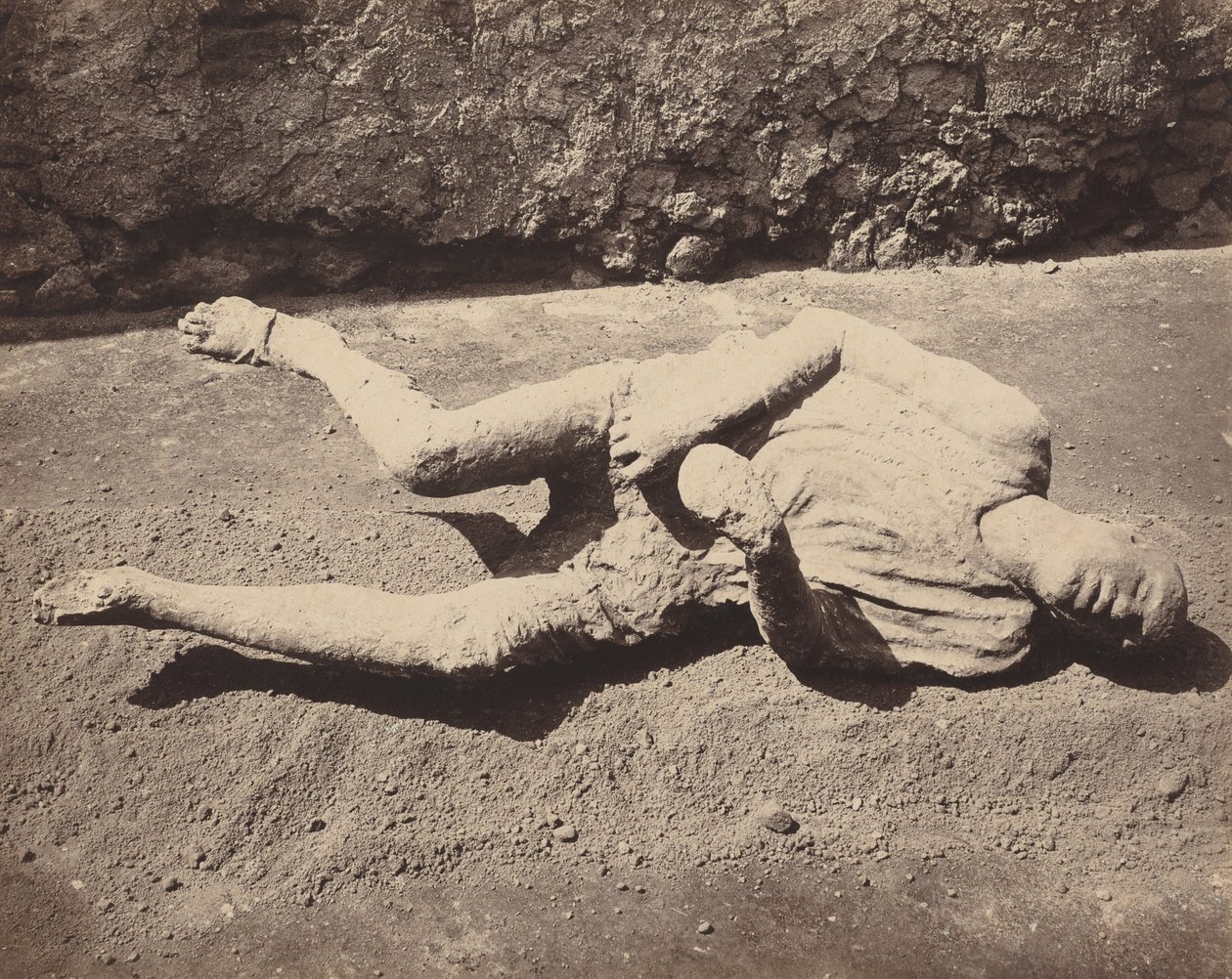 Menschliche Abdrücke, Pompeji, 1873 (Foto) von Giorgio Sommer