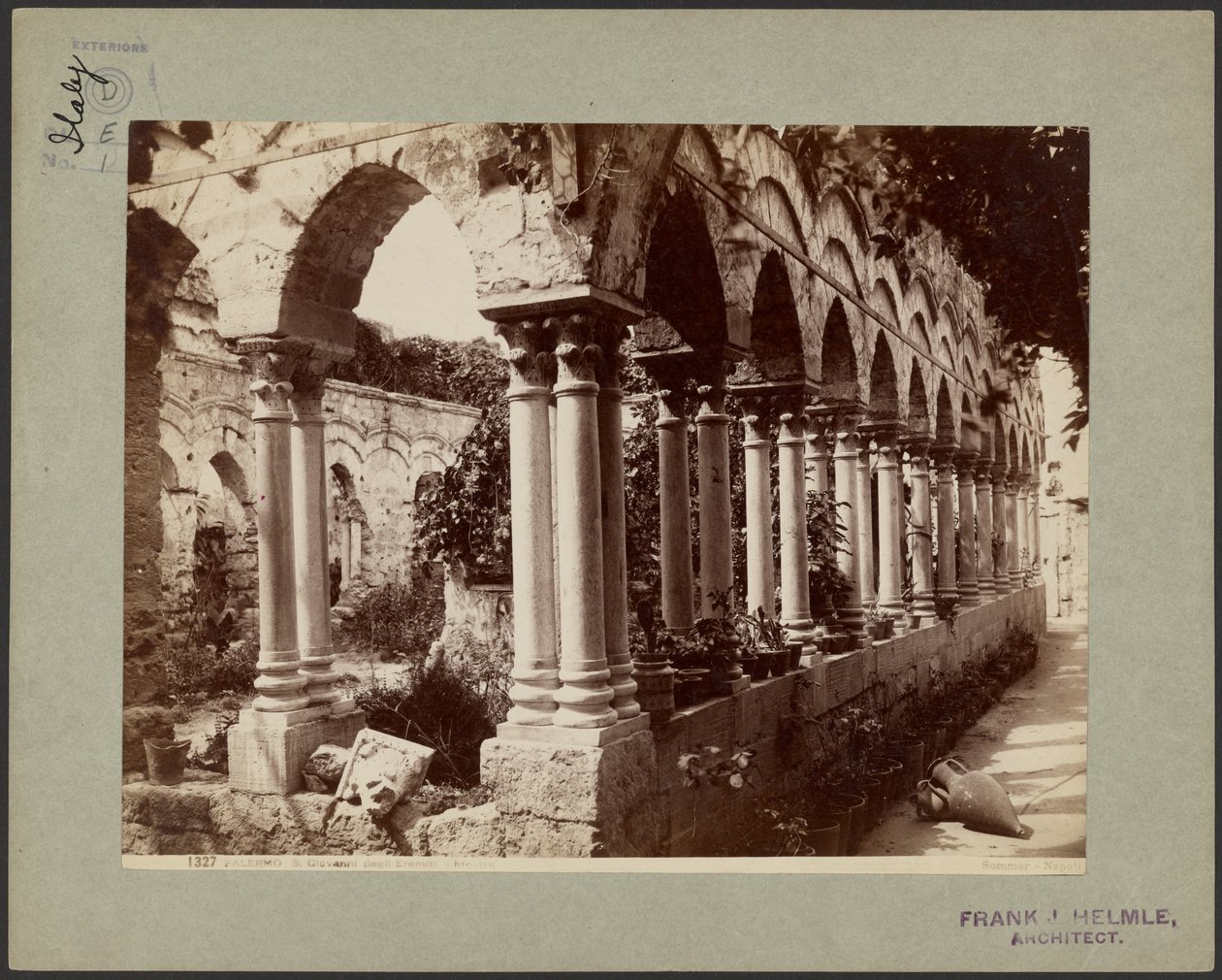 Palermo. S. Giovanni degli Eremiti, Kreuzgang von Giorgio Sommer