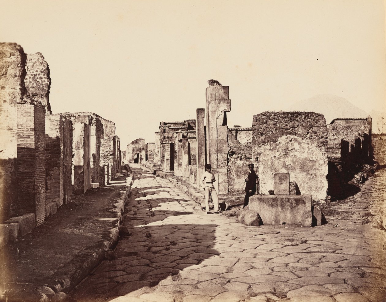 Straße von Sallustio, Pompeji von Giorgio Sommer
