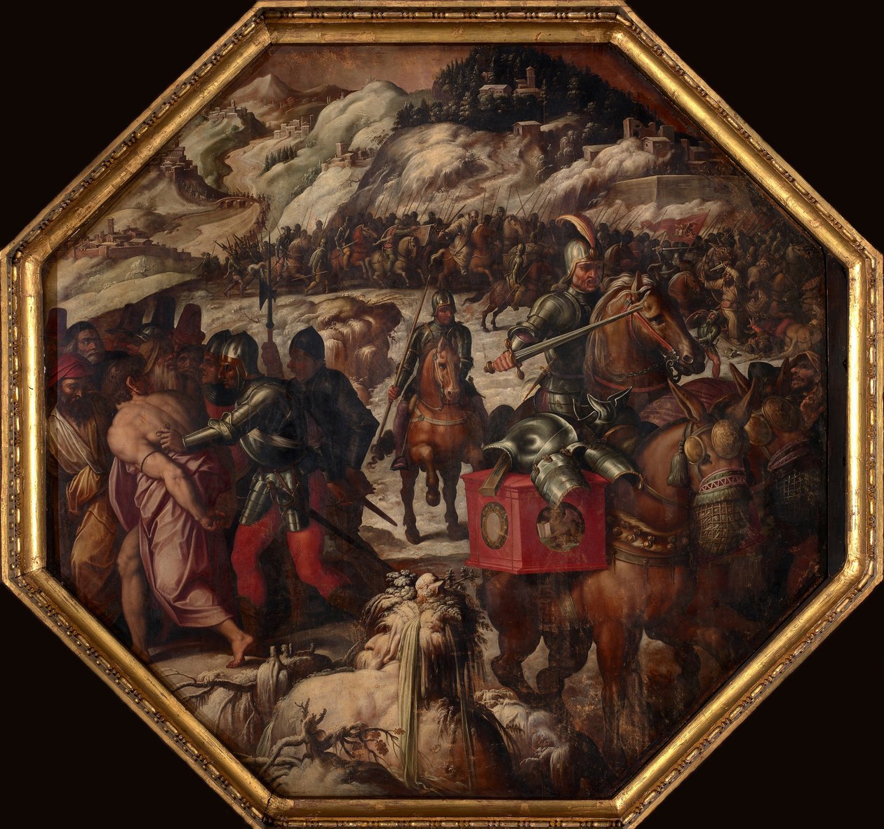 Niederlage der Venezianer in Casentino, 1563-1565 von Giorgio Vasari