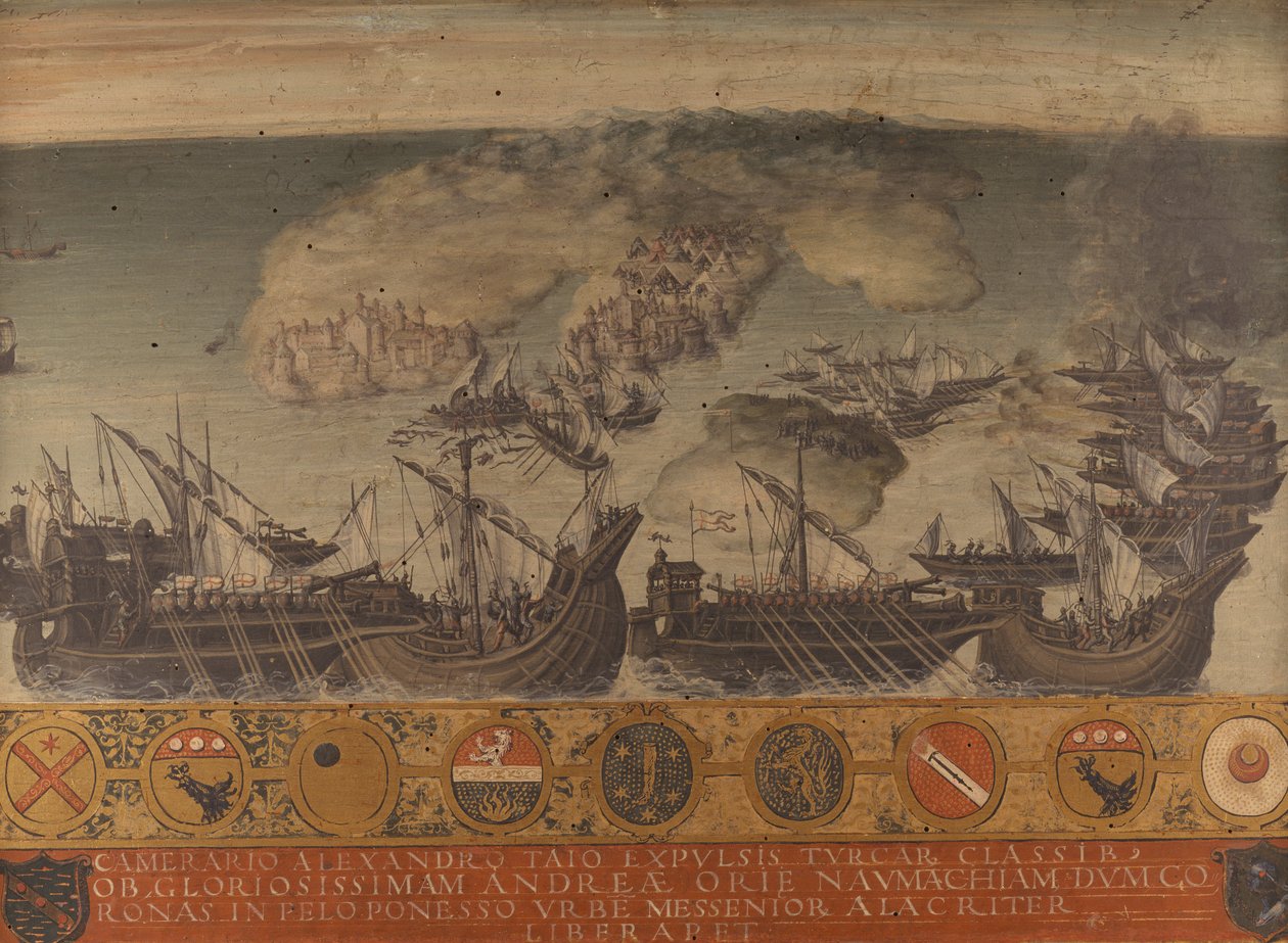 Seesieg von Koroni, Peloponnes von Giorgio di (1500 1559) Giovanni