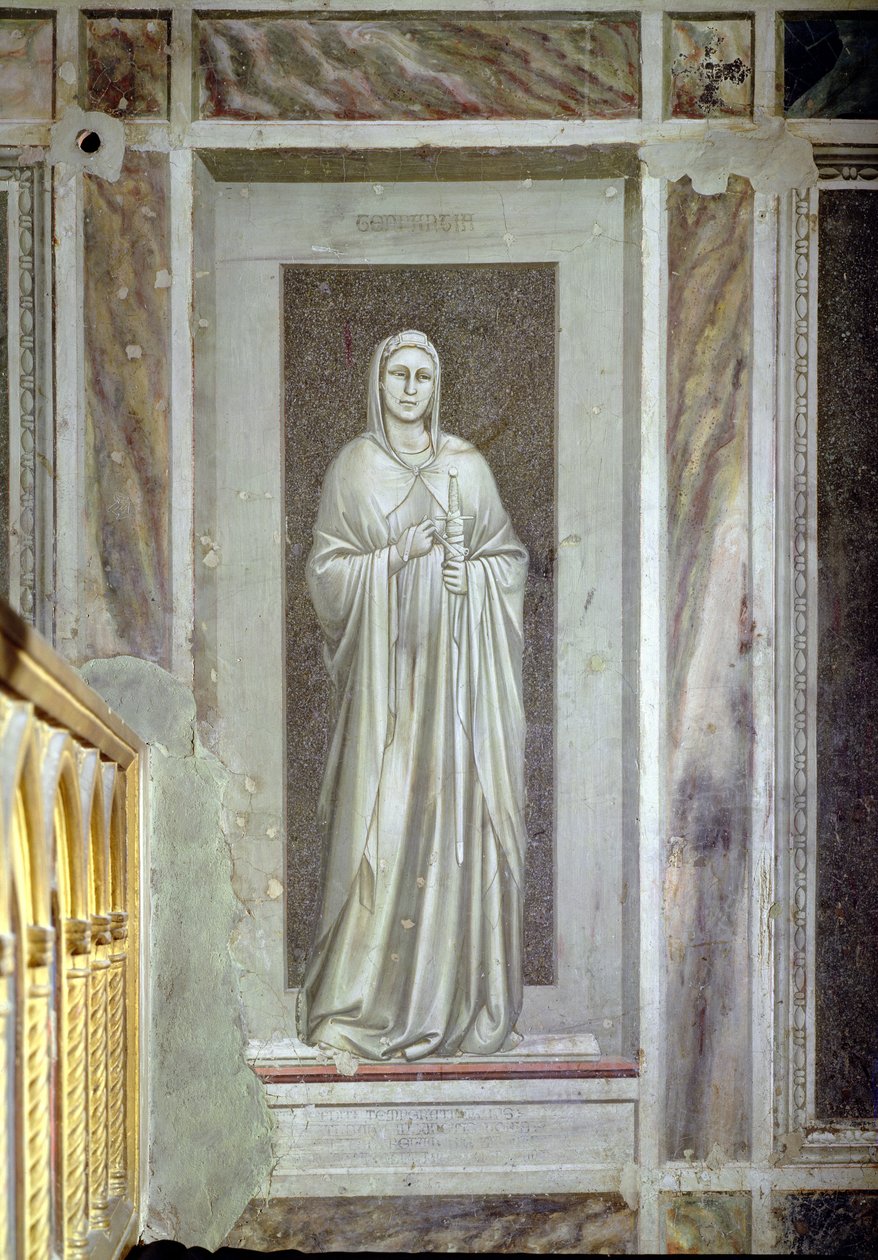 Mäßigkeit, ca. 1305 von Giotto di Bondone