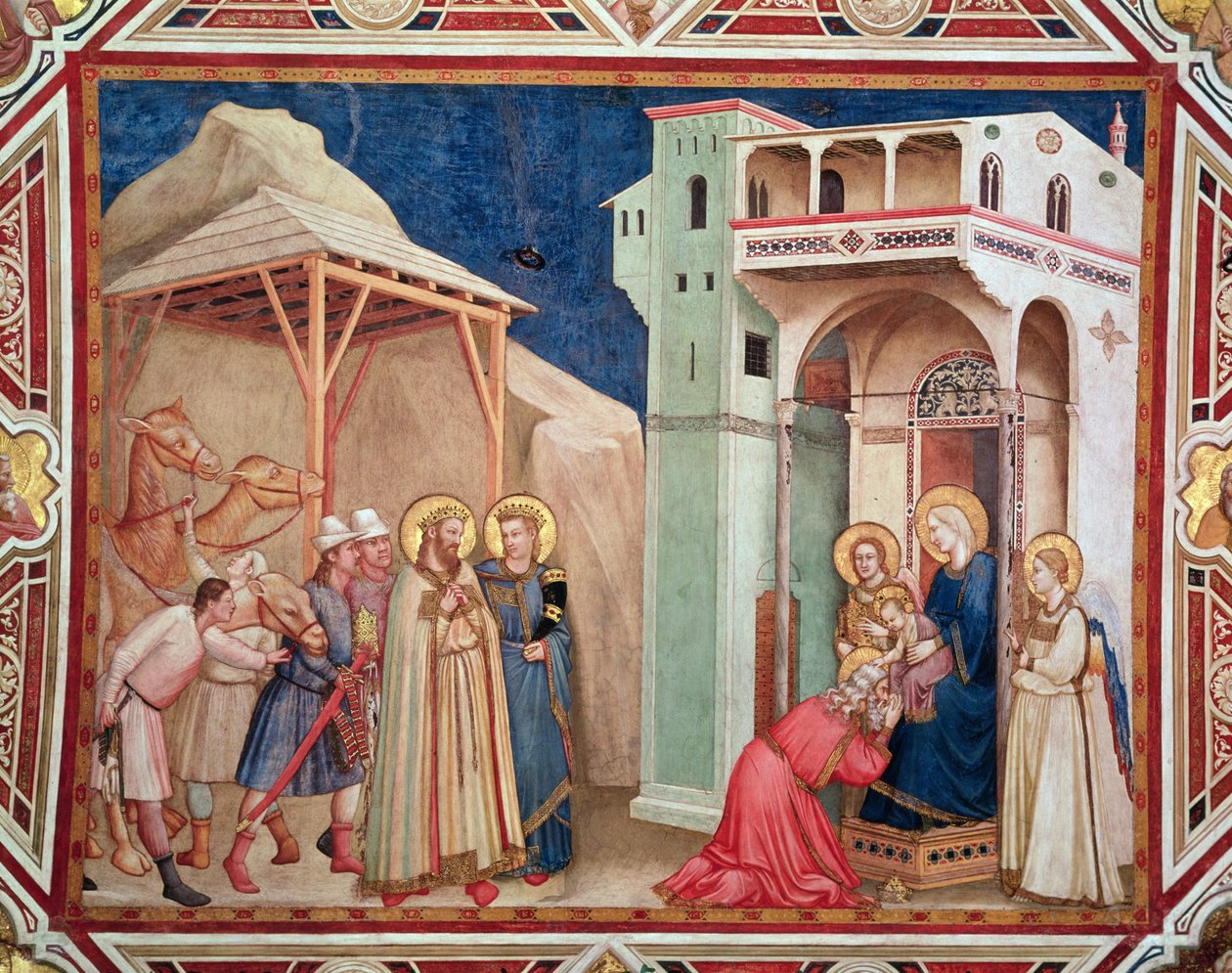Die Anbetung der Könige, ca. 1320 von Giotto di Bondone