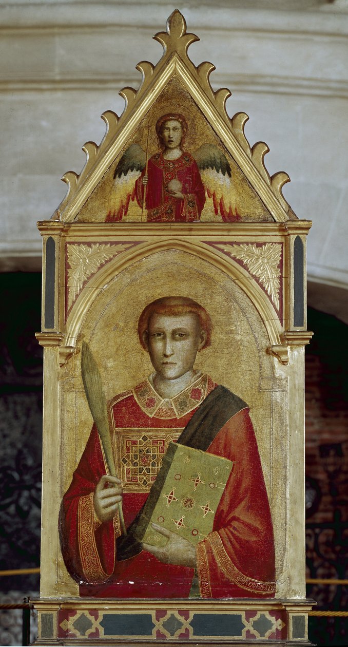 Heiliger Laurentius (San Lorenzo) - Öl auf Holz von Giotto (c.1266 1337)