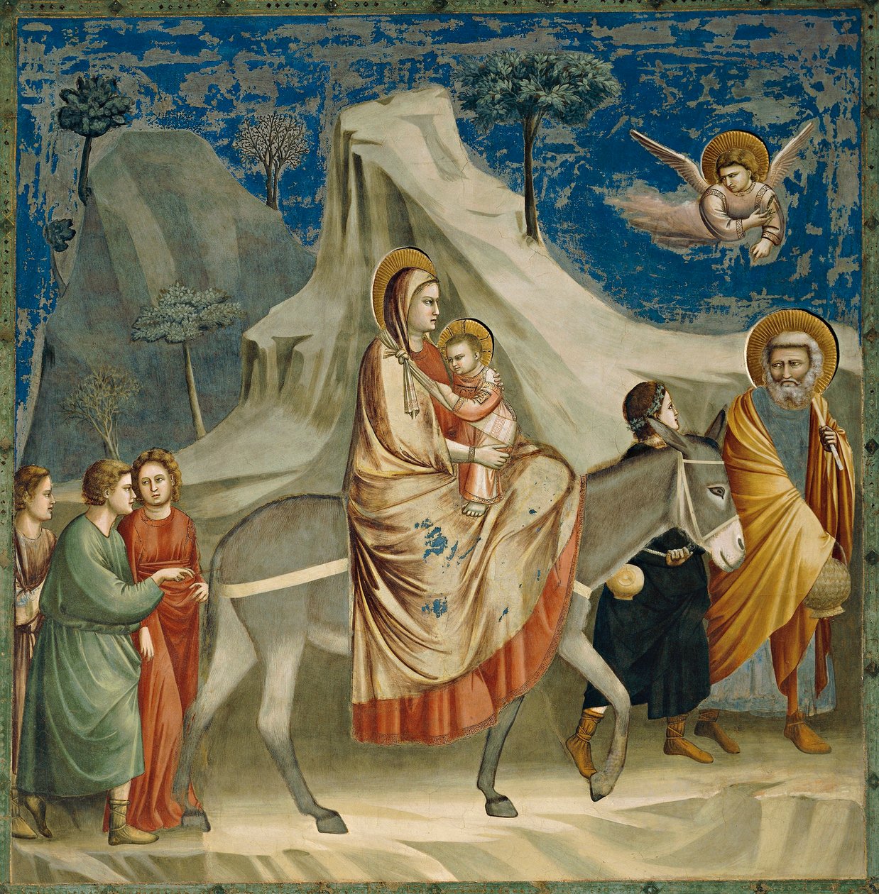 Die Flucht nach Ägypten (Detail) von Giotto (c.1266 1337)
