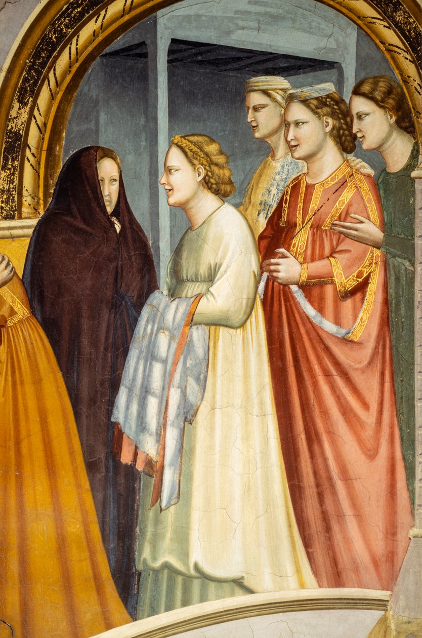 Das Treffen am Goldenen Tor, um 1305 (Detail) von Giotto (c.1266 1337)