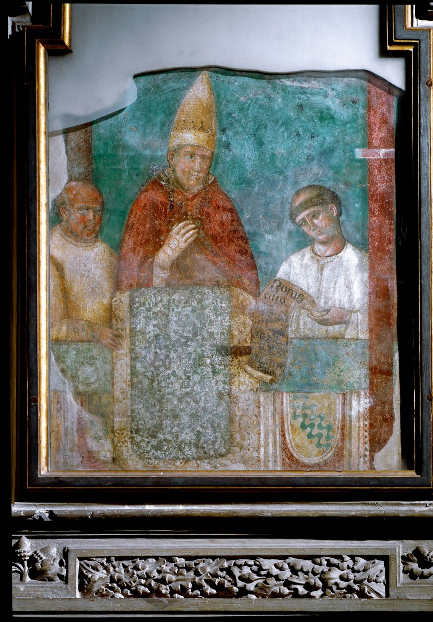Papst Bonifatius VIII. erklärt das Jahr 1300 zum Jubiläumsjahr von Giotto (c.1266 1337)
