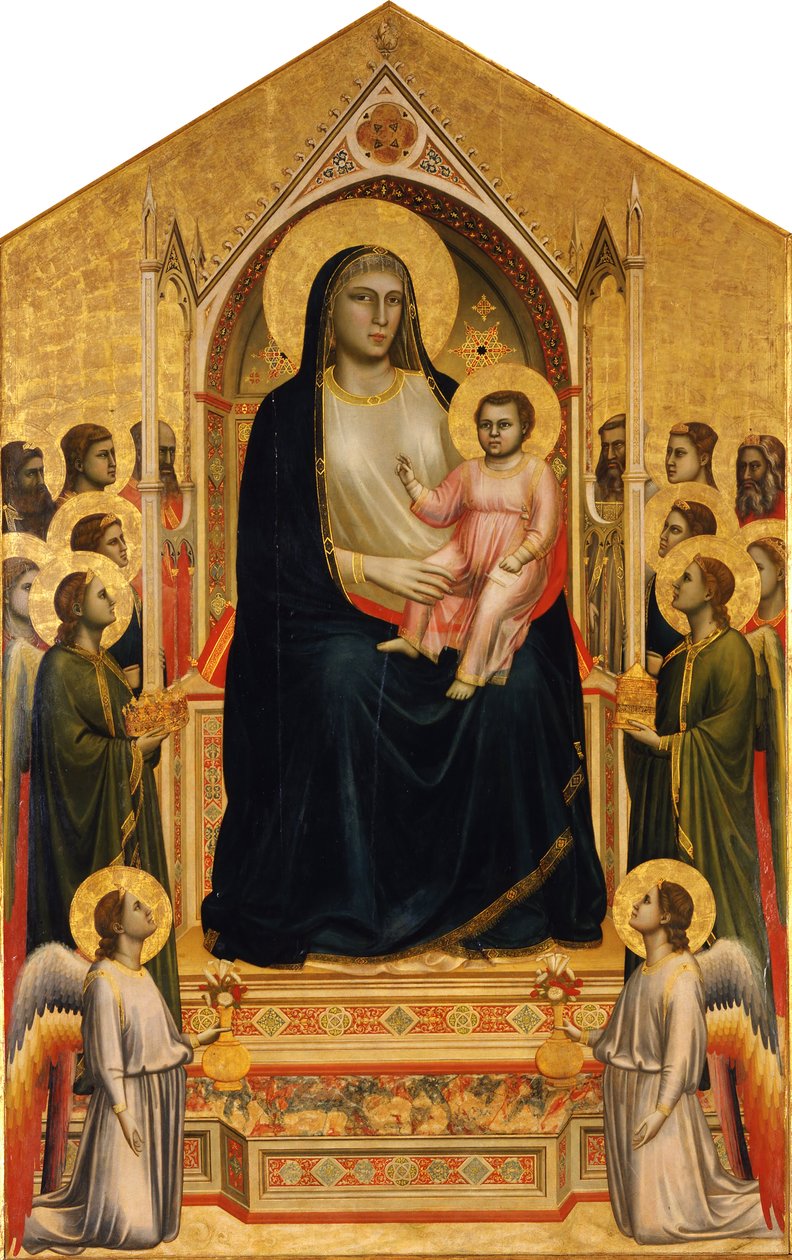 Madonna auf dem Thron (Ognissanti Madonna) von Giotto