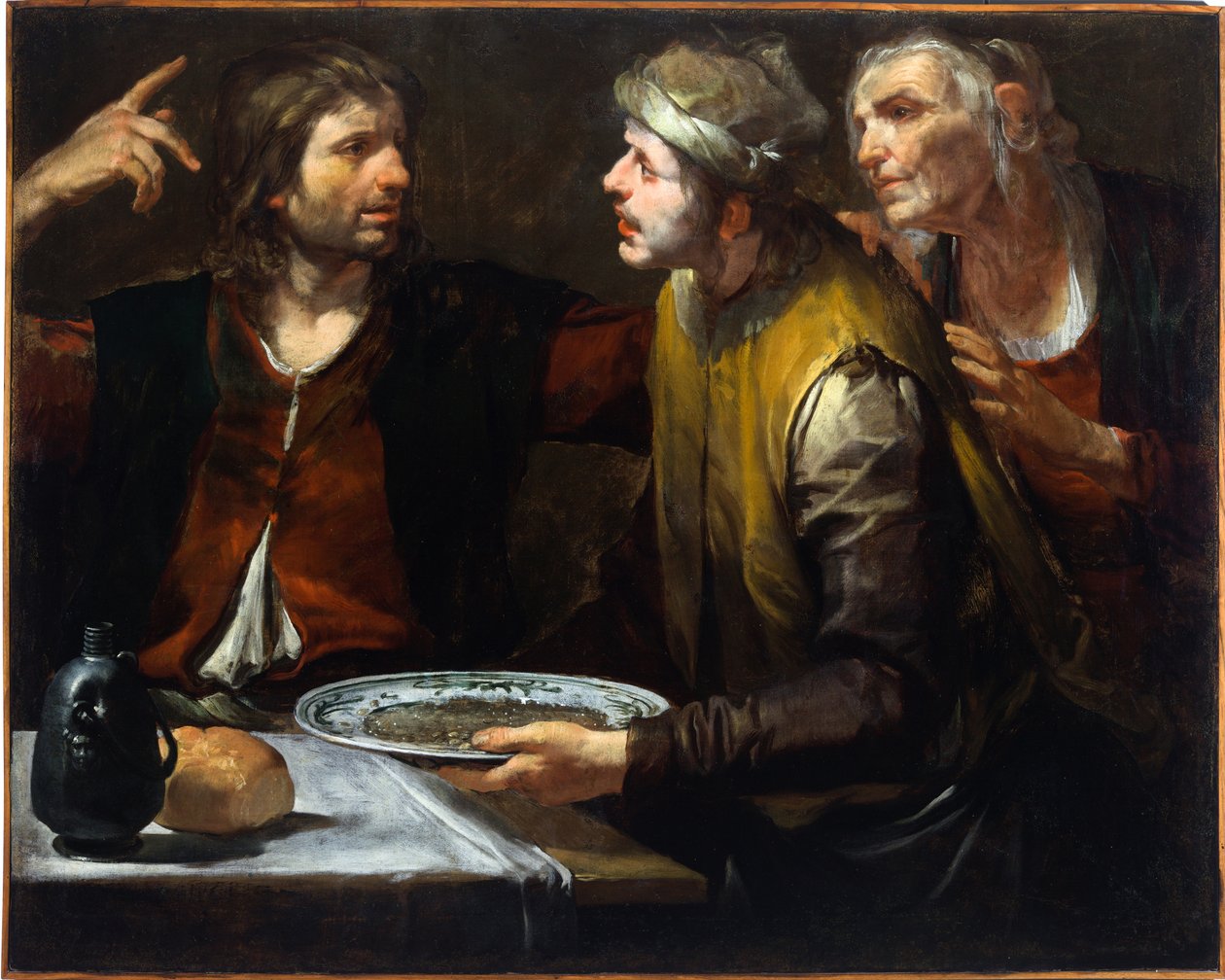 Esau verkauft sein Erstgeburtsrecht von Giovacchino Assereto