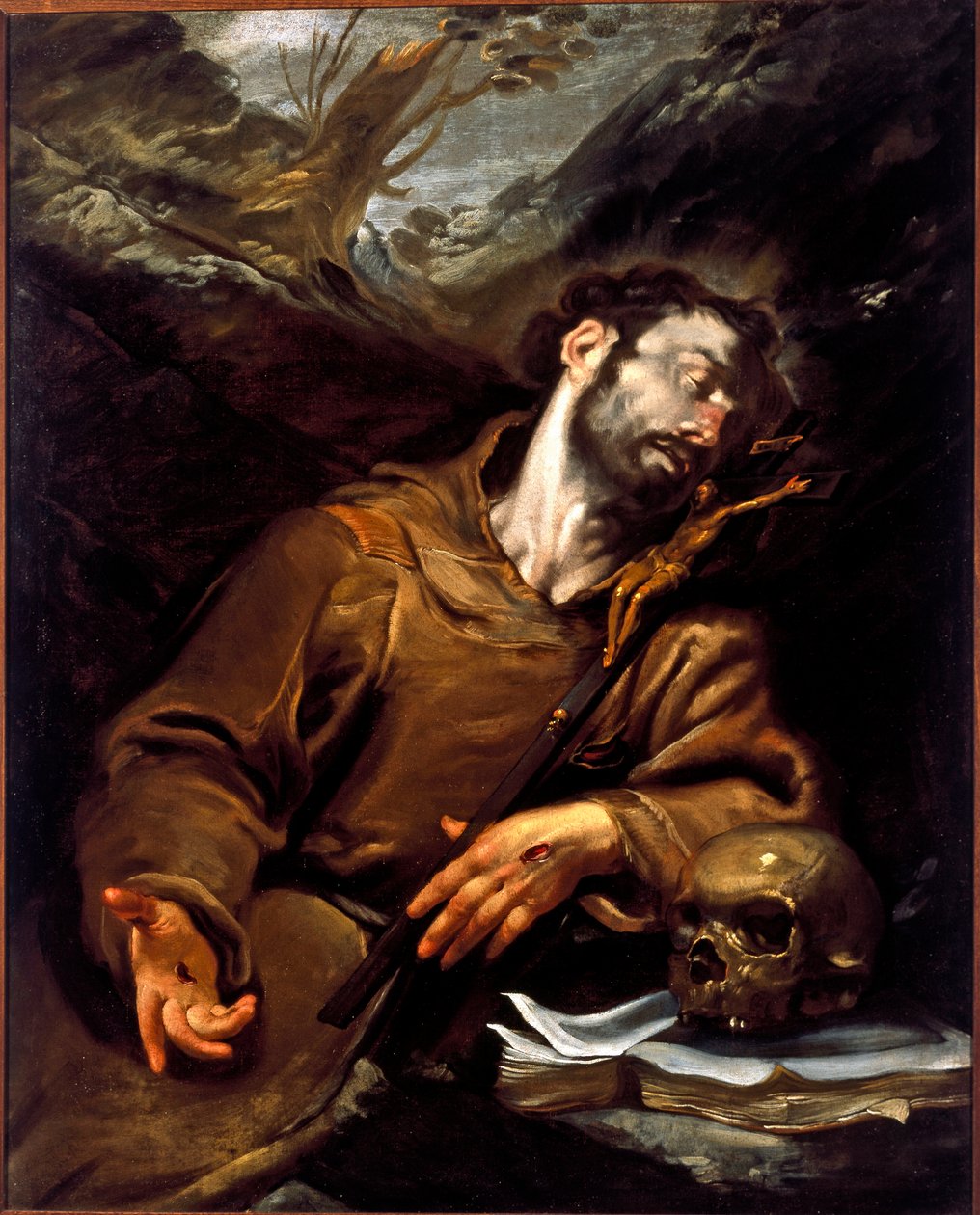 Die Ekstase des heiligen Franziskus von Assisi von Giovacchino Assereto